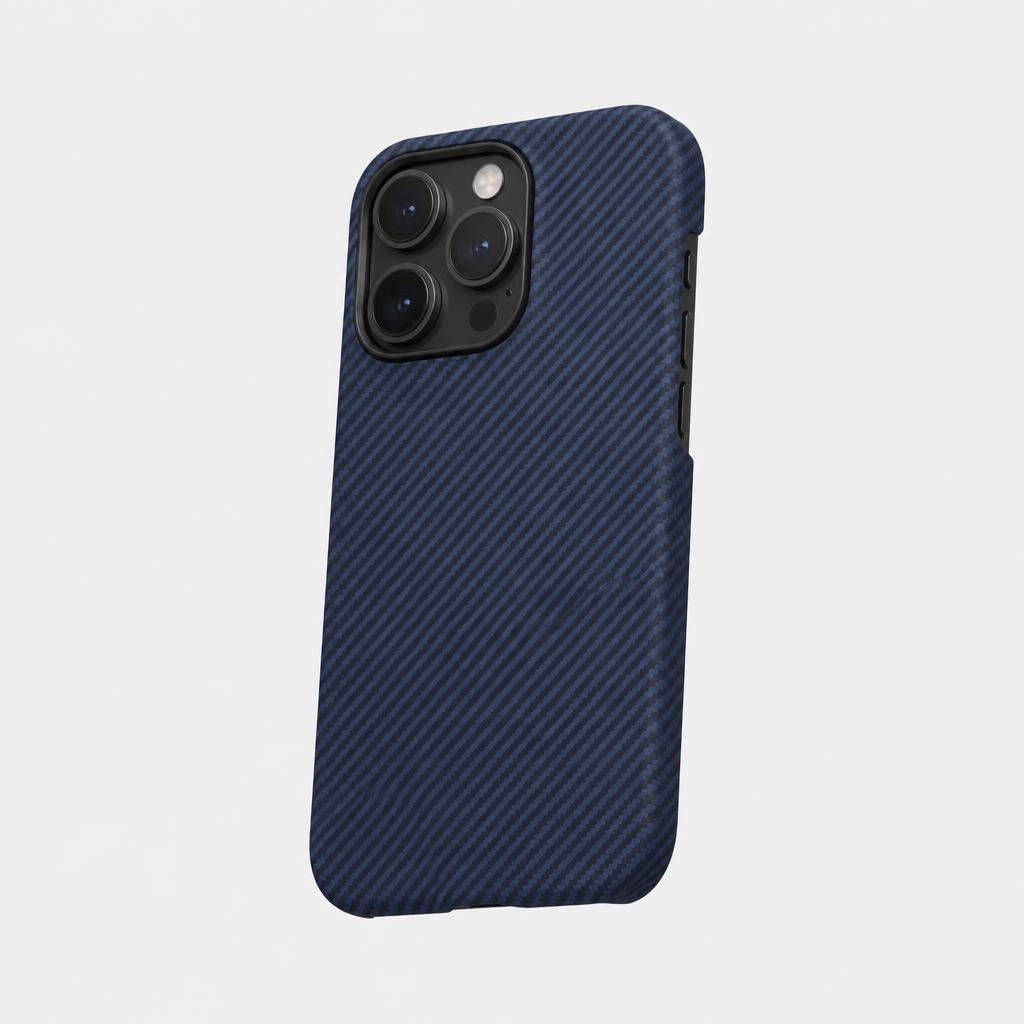 Capa Aramid Fiber Navy para iPhone 15 Pro Max