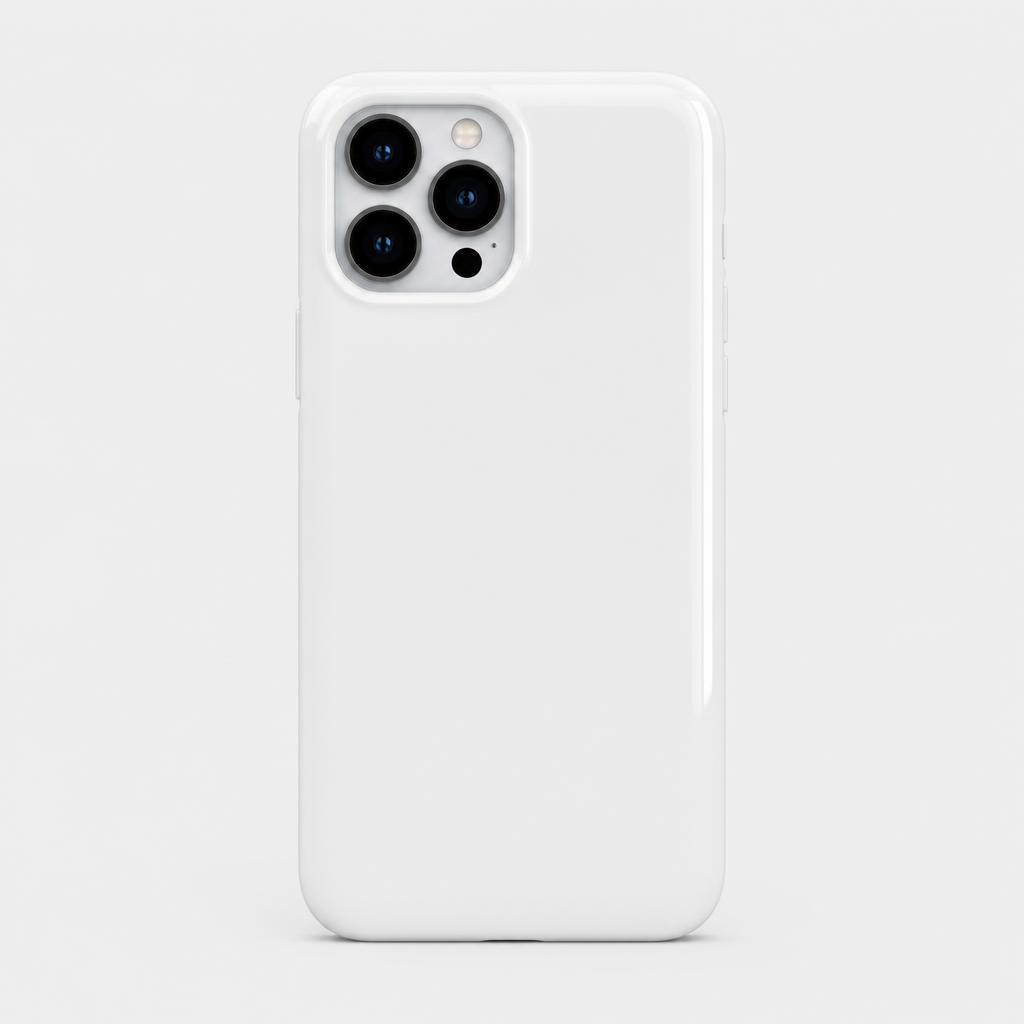 Capa Envernizada Branca para iPhone 17 Pro Max