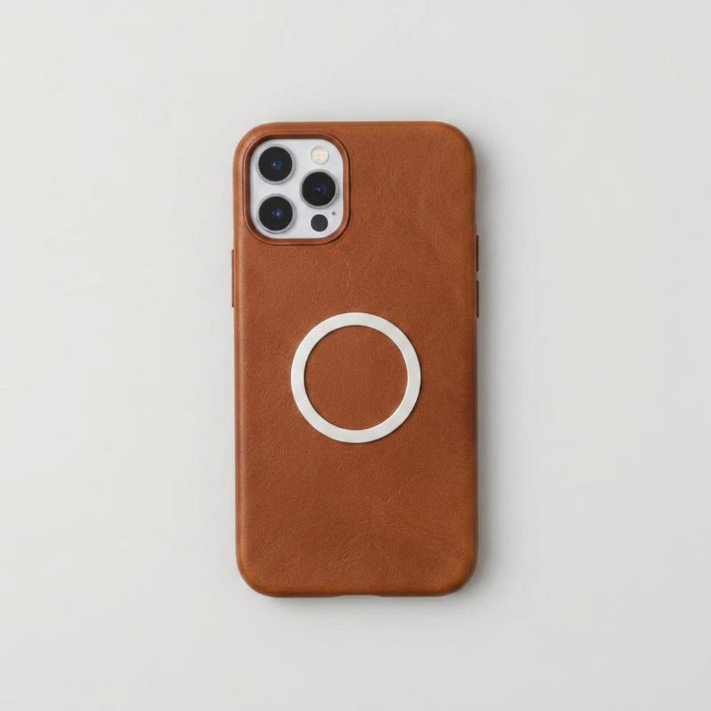 Capa Couro Premium Caramelo para iPhone 11