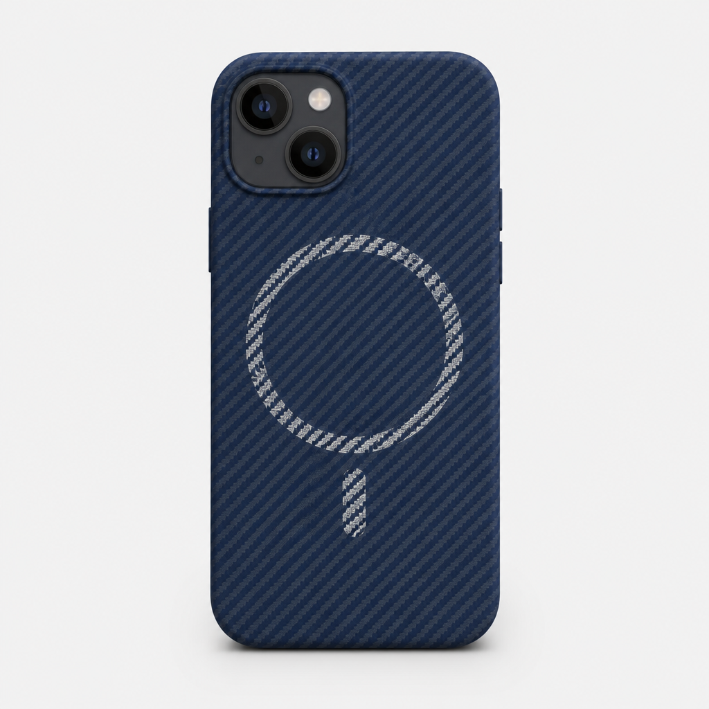 Capa Aramid Fiber Navy para iPhone 13