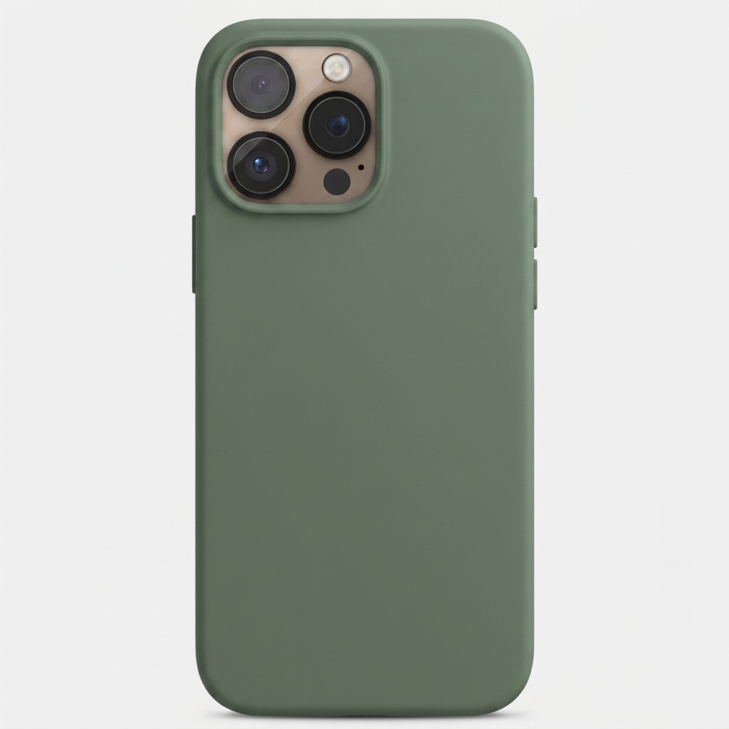 Capa Silicone Aveludada Sage para iPhone 16 Pro Max