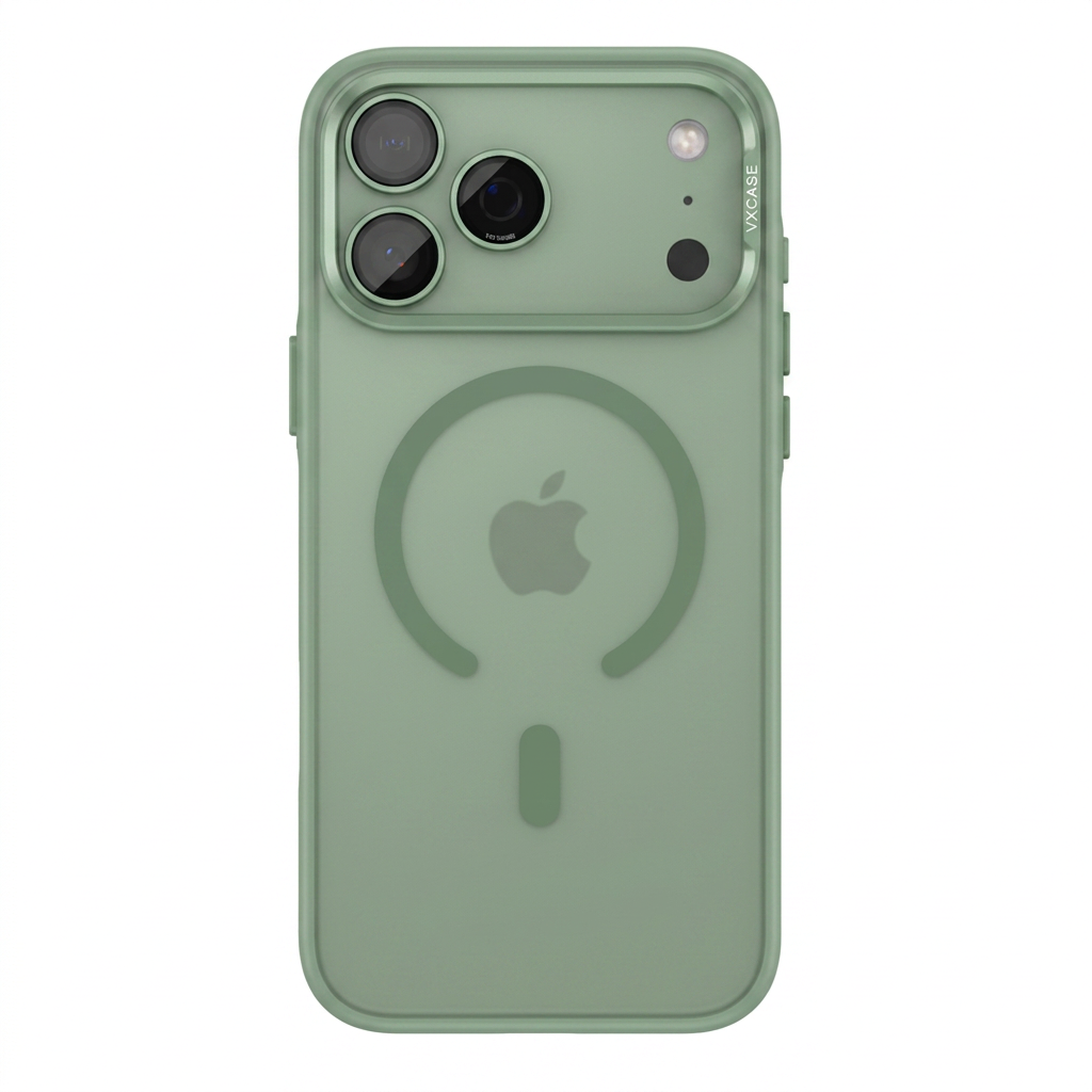 Capa Silicone Aveludada Sage para iPhone 17 Pro Max