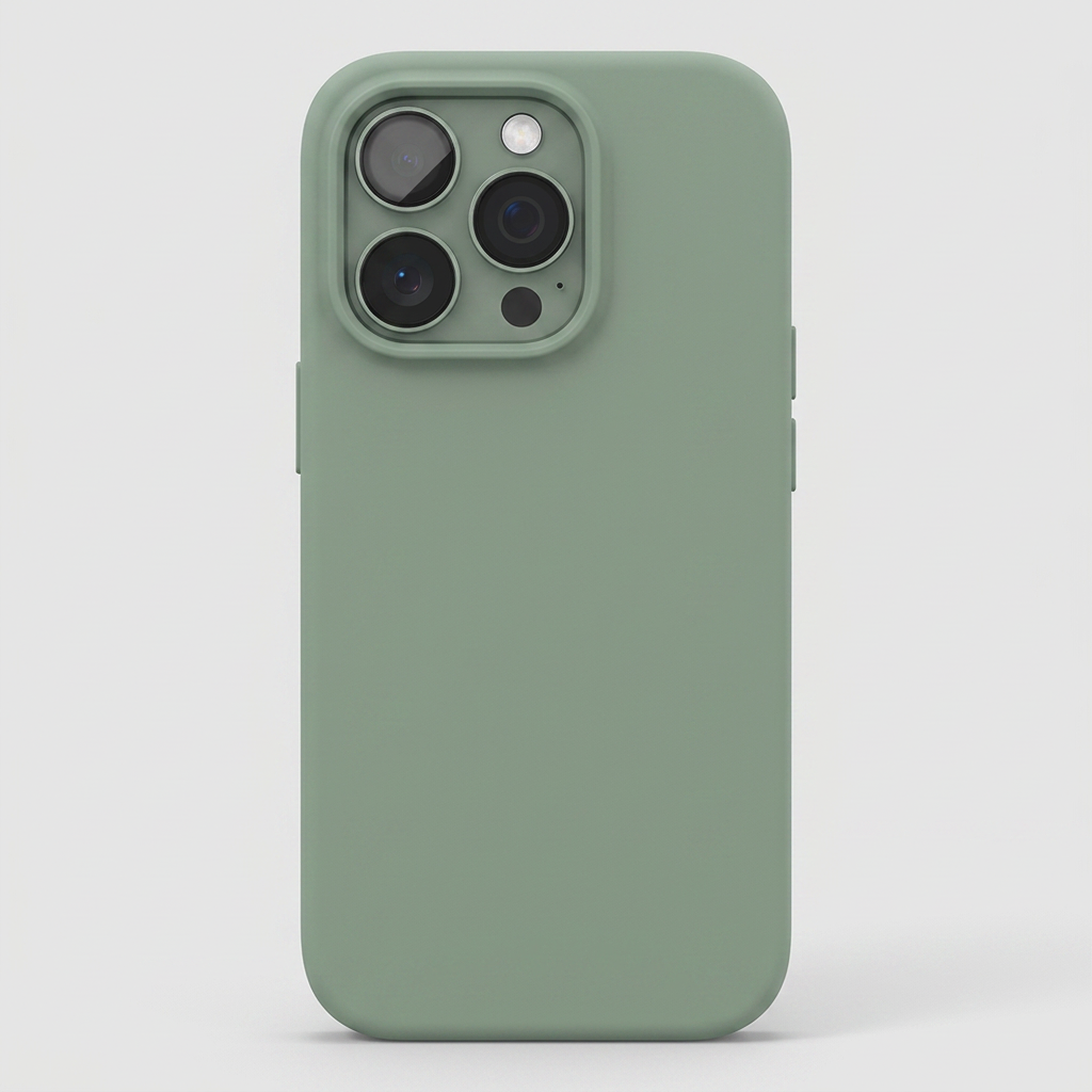 Capa Silicone Aveludada Sage para iPhone 17 Pro