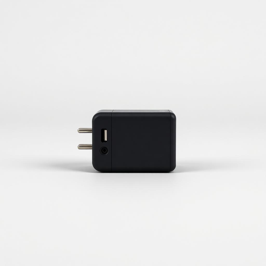Adaptador de Carga 1 USB + 1 Tipo-C — Preto