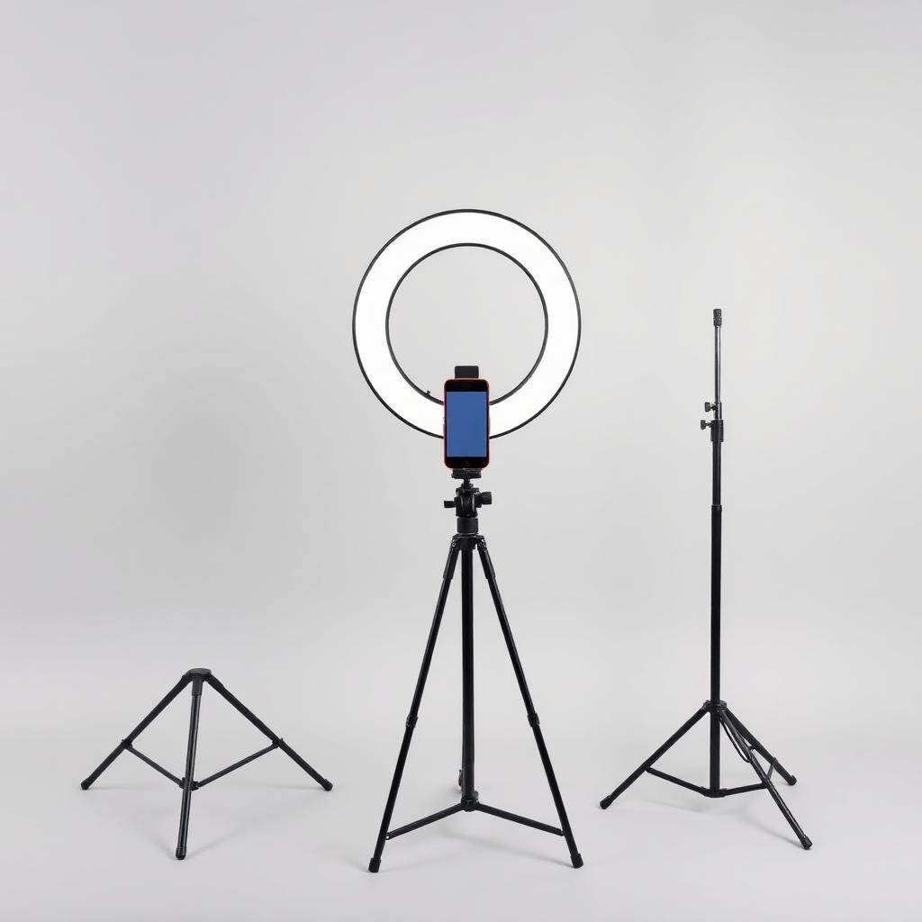 Ring Light — Spot Luminoso com Suporte para Smartphones