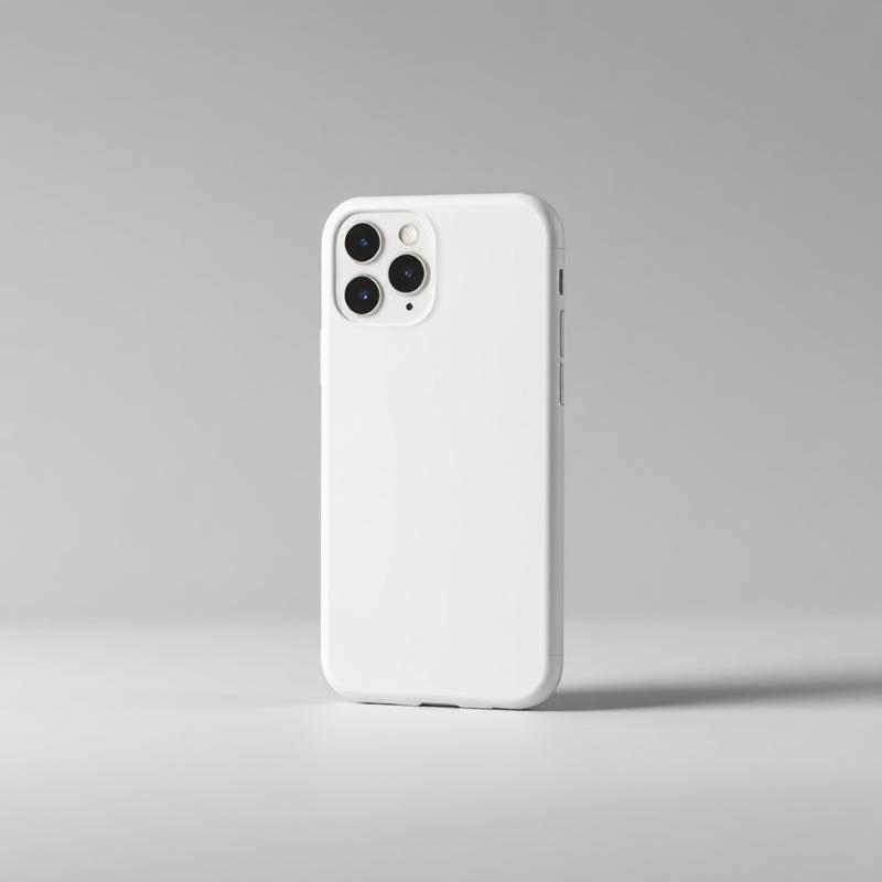 Capa de Polímero Branca para iPhone 13 Pro Max